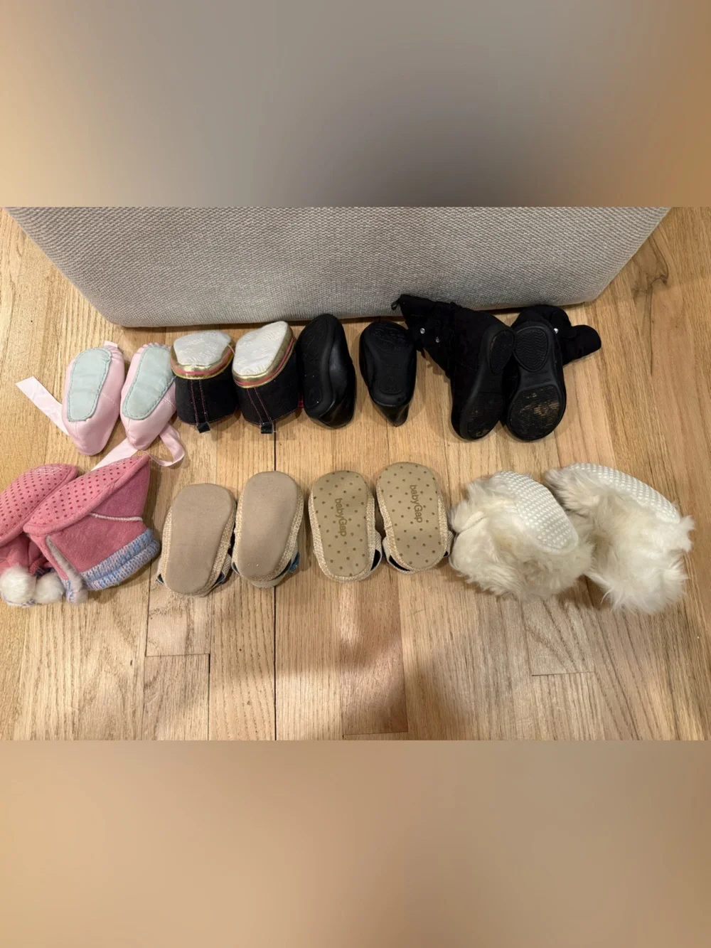 Assorted baby shoes - size 2 (3-6 mos)